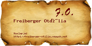 Freiberger Otília névjegykártya